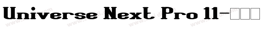 Universe Next Pro 11字体转换
